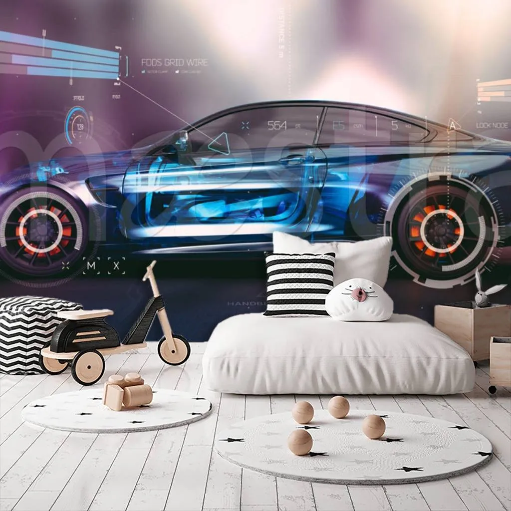 Фотообои Машина с характеристиками  12-576