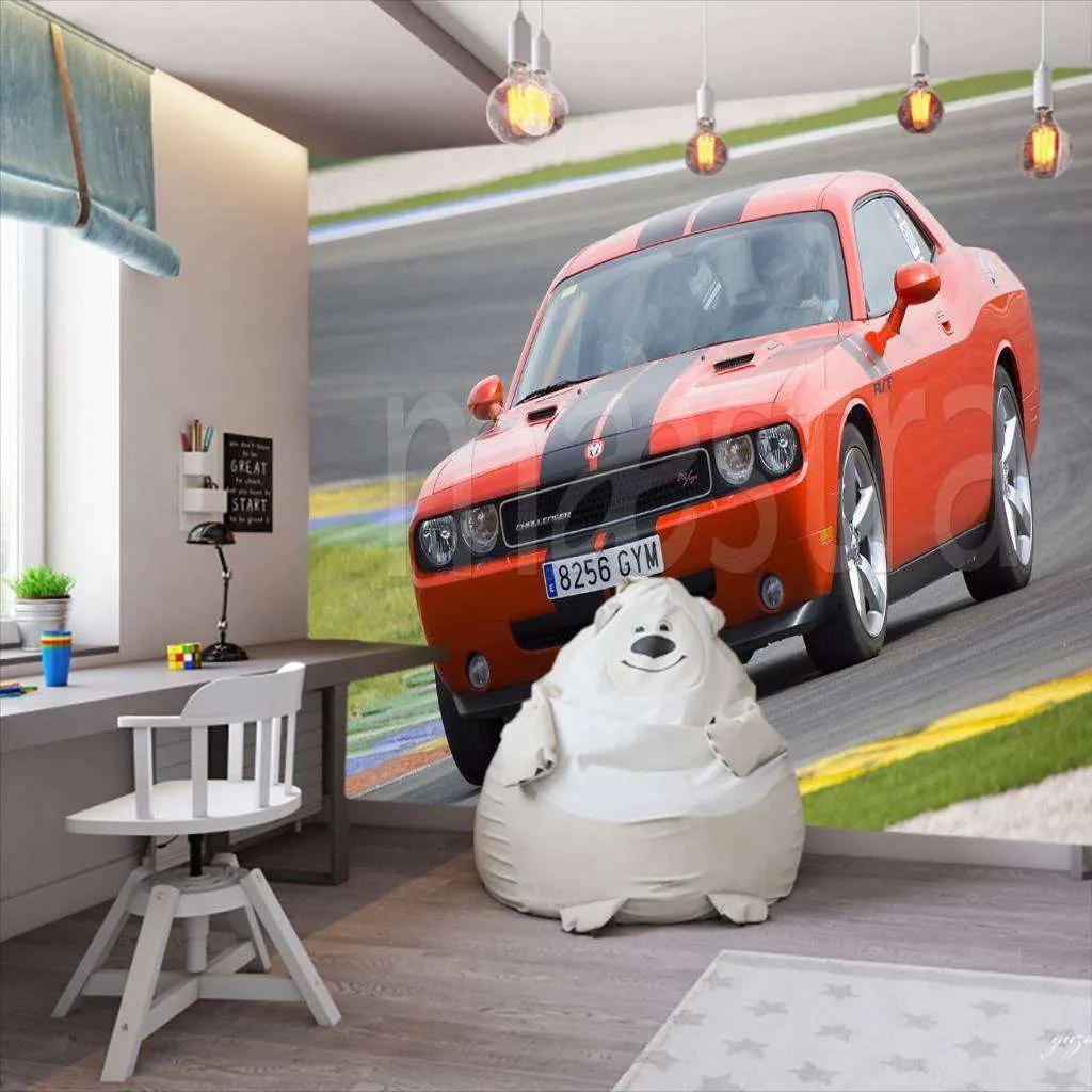 Фотообои в интерьере гонка  12-582 фото