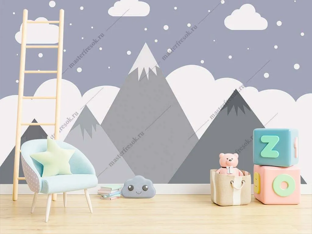 Фотообои Снежные вершины  14-038