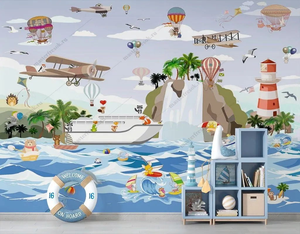 Фотообои Летние каникулы на море  12-1550