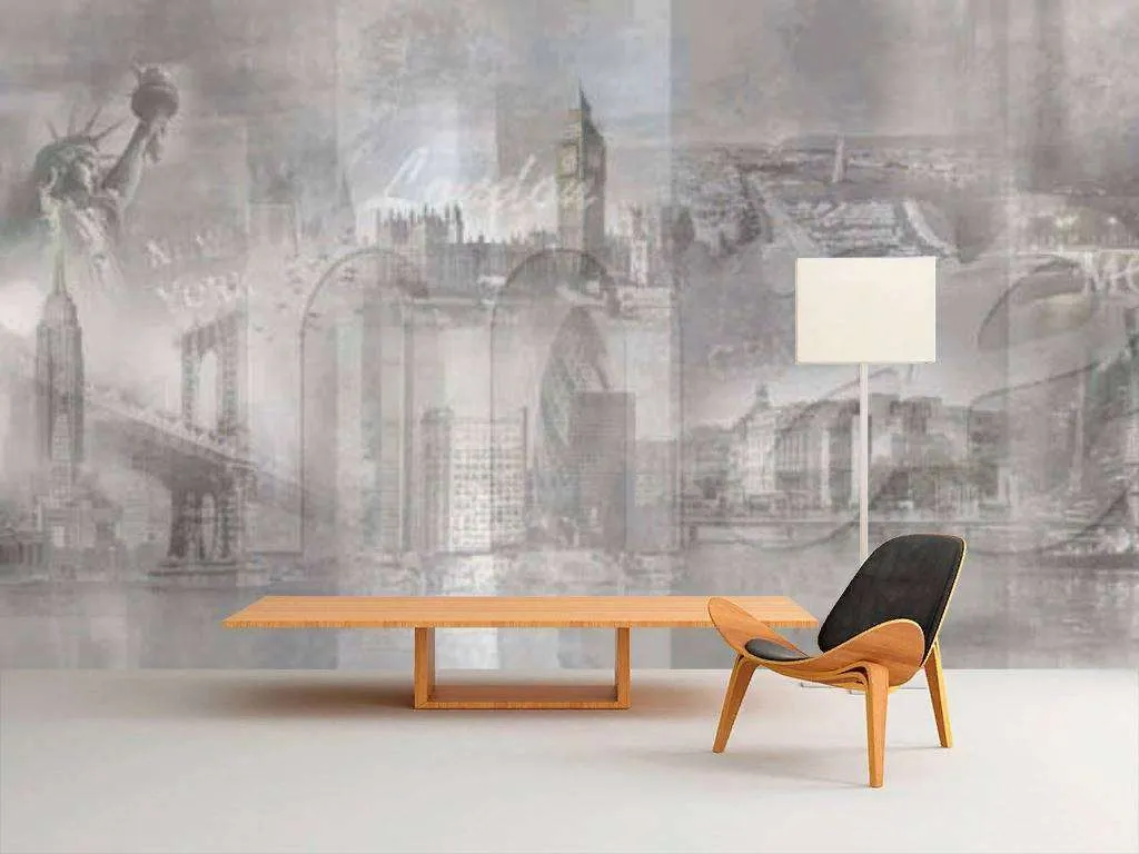 Фотообои в интерьере столицы мегаполисов планеты  7-883 фото