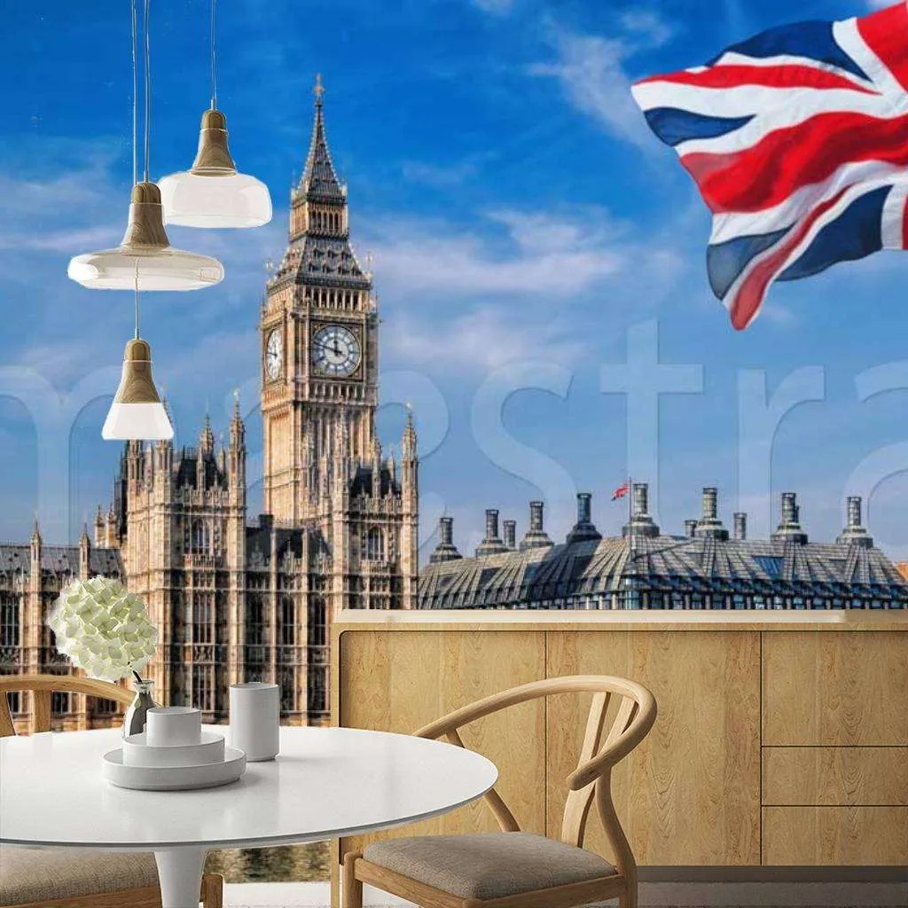 Фотообои Биг бен теплым днем  9-531