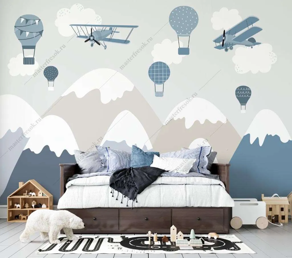 Фотообои в интерьере горные хребты  12-1433 фото