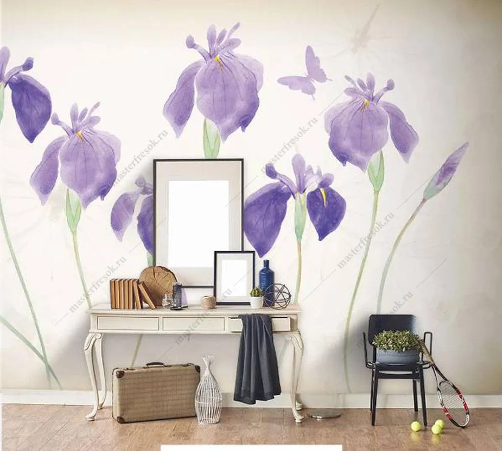 Фотообои Ирисы цветы  15-948