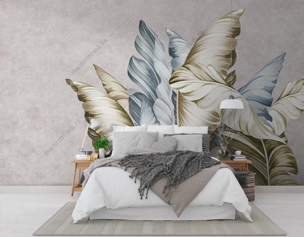 Фотообои Широкие листья  9-1719