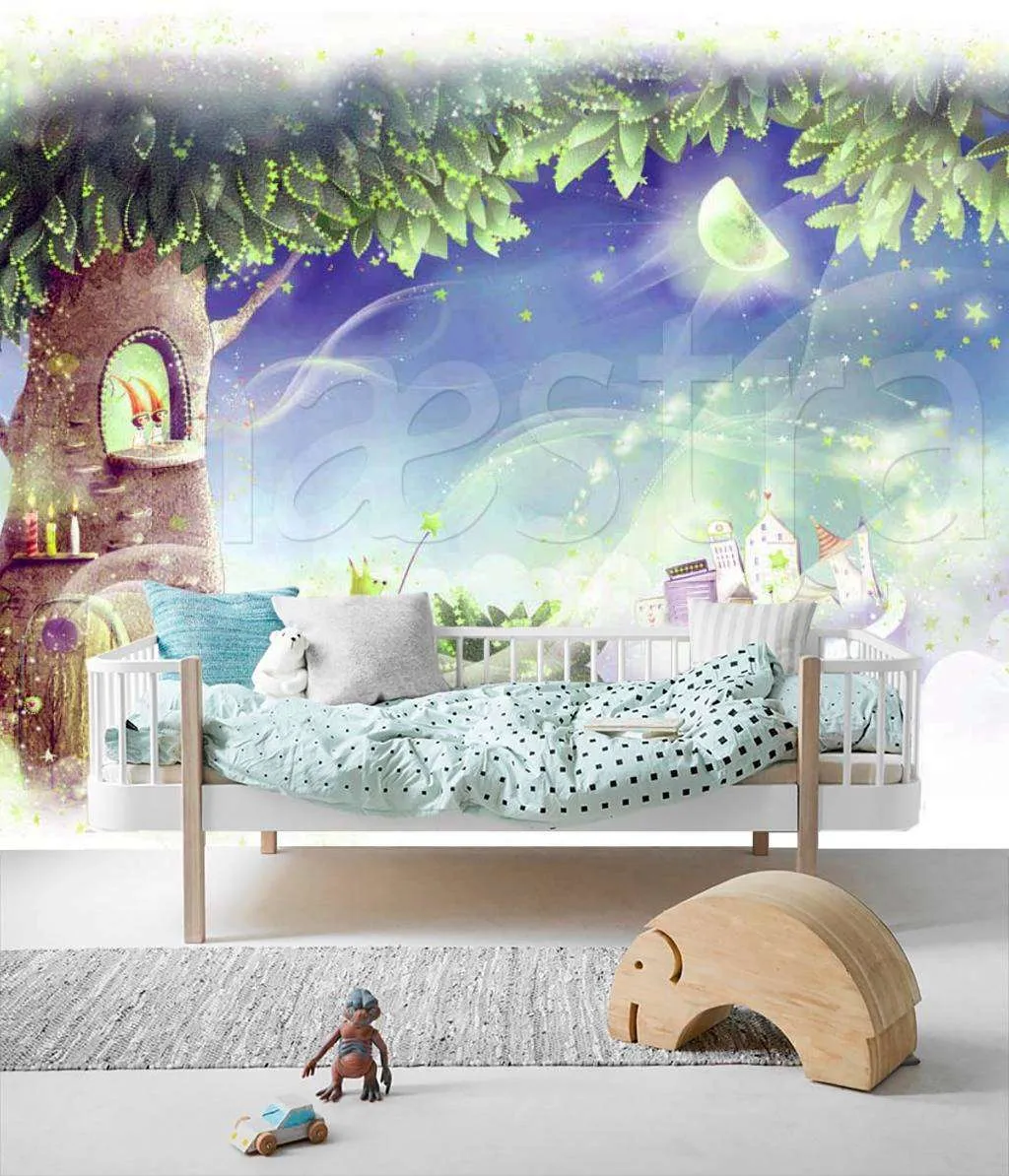 Фотообои Бесшовные обои на стену:  Сказочное дерево. Артикул: 4-406  