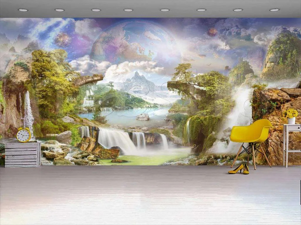 Фотообои в интерьере фантастическая природа  7-516 фото