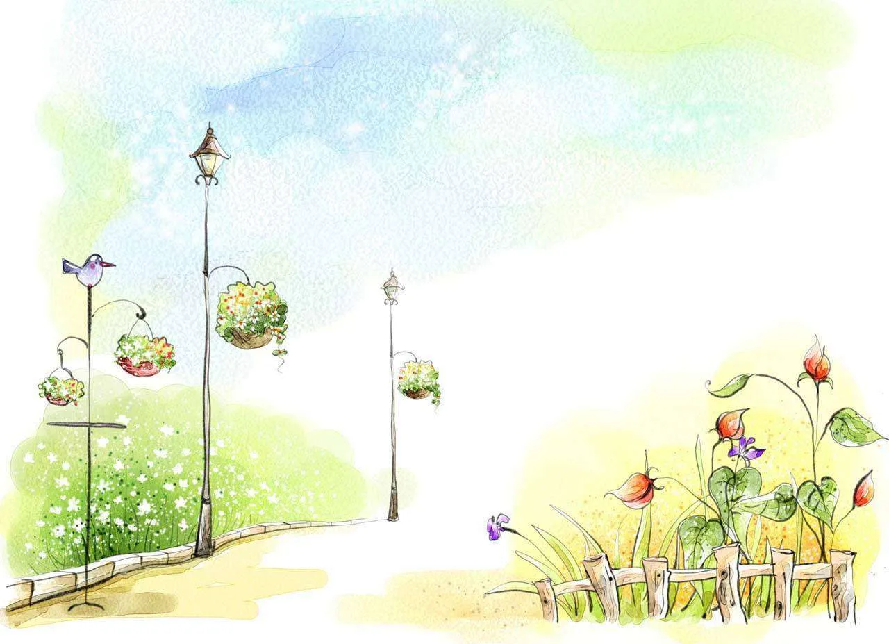 Фотообои в интерьере улочка с фонарями  12-314 фото