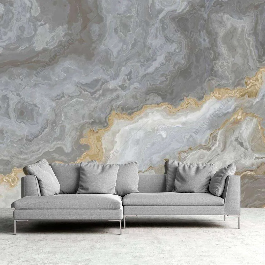 Фотообои в интерьере флюид арт срез камня  9-1009 фото