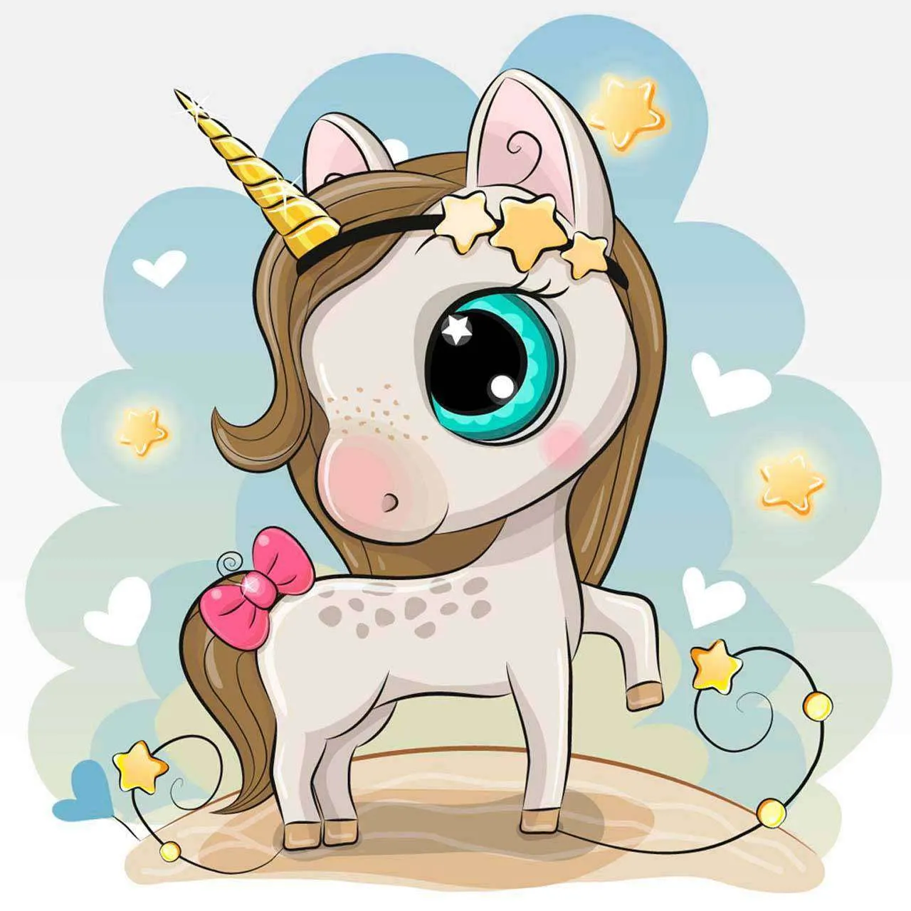 Фотообои в интерьере единорог девочка  12-597 фото