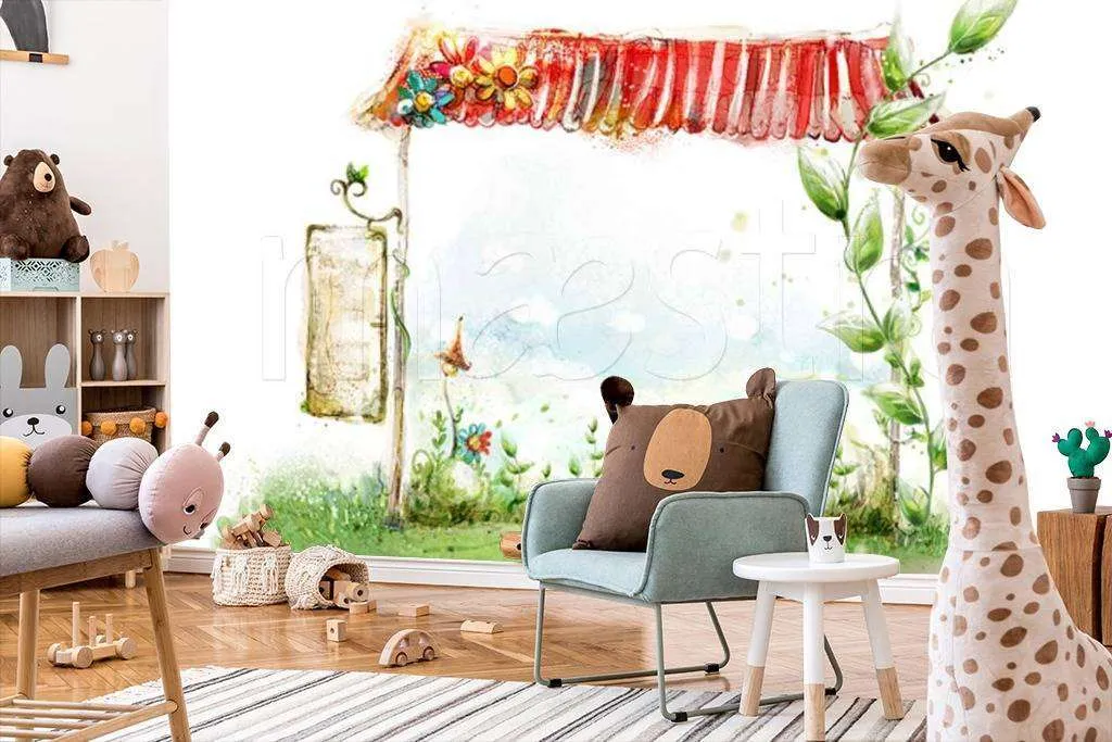 Фотообои в интерьере сказочные ворота  12-299 фото