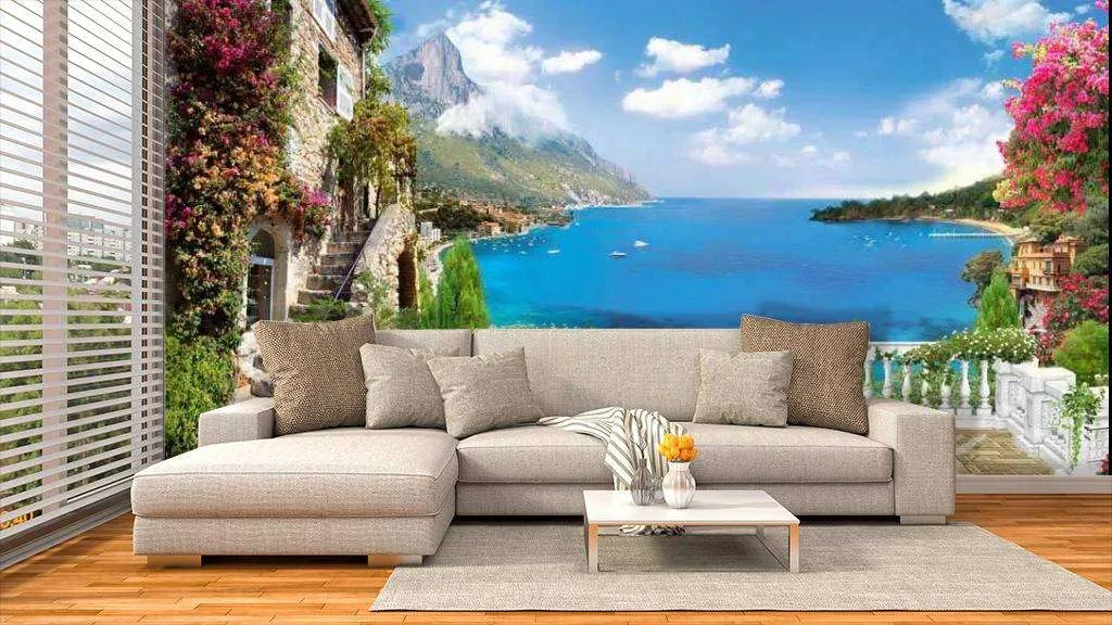 Фотообои в интерьере терраса классика  17-0069 фото