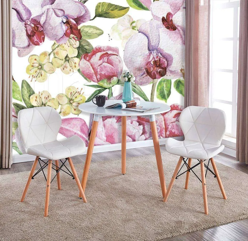 Фотообои Розовые цветы обои на стену  9-088