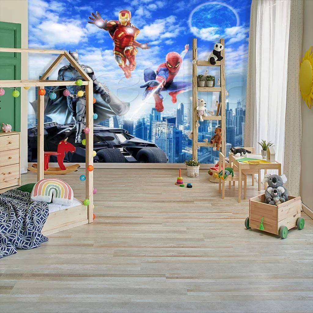 Фотообои Бесшовные обои на стену:  Человек паук. Артикул: 7-383  