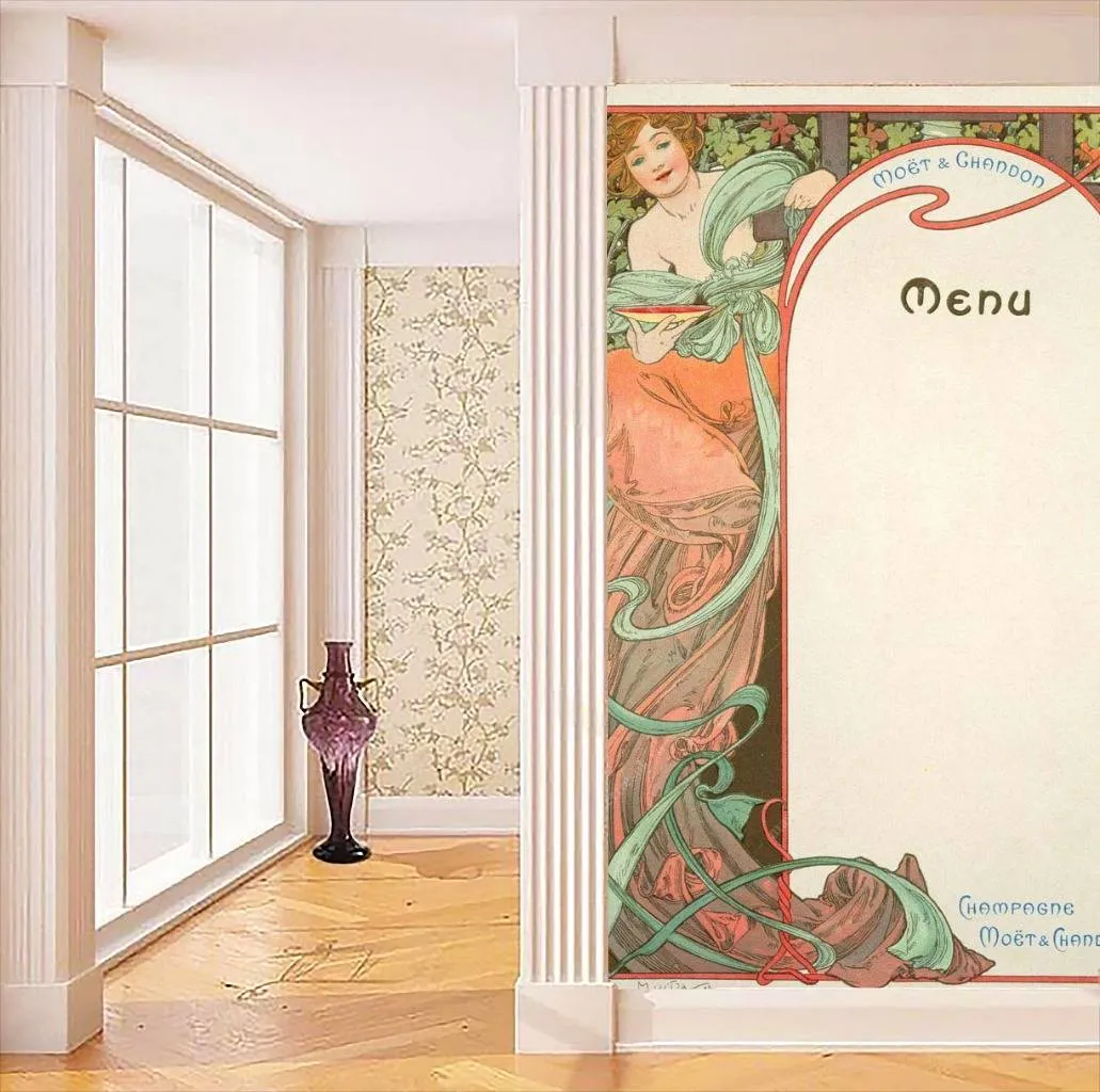 Фотообои Альфонс Мариа Муха - Меню4  8-249