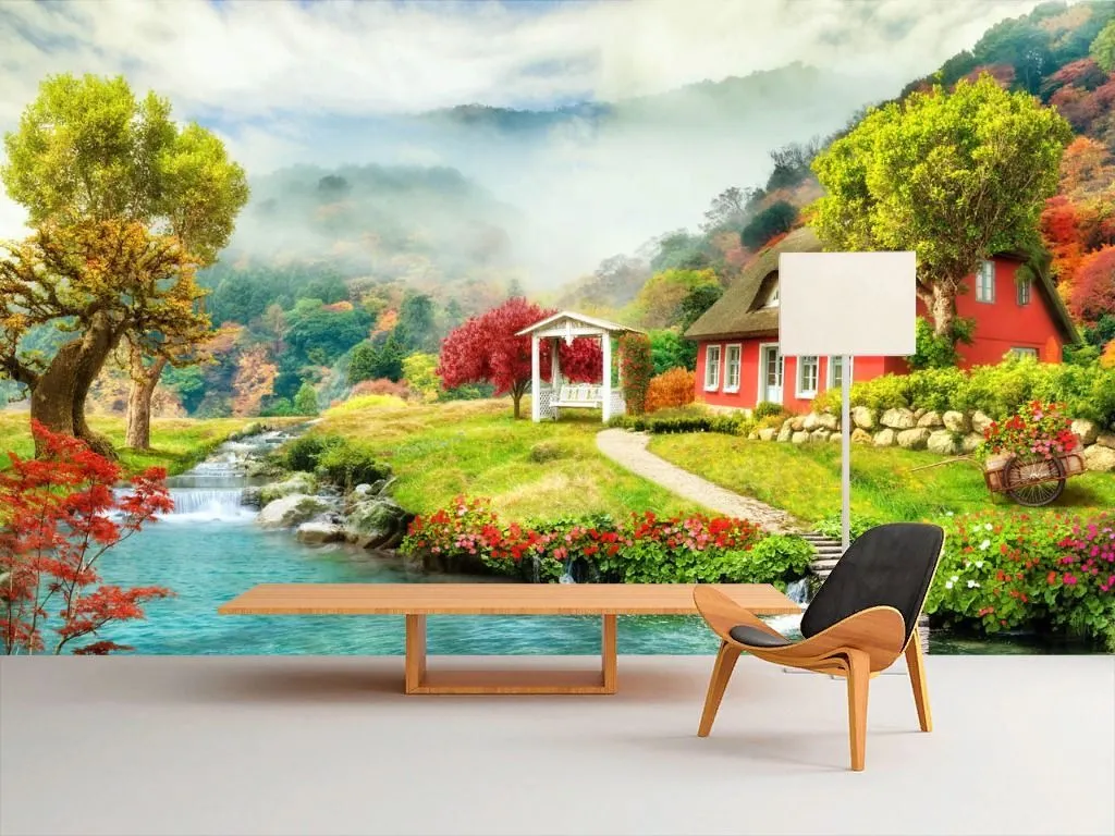 Фотообои Пруд живописный  19-0013