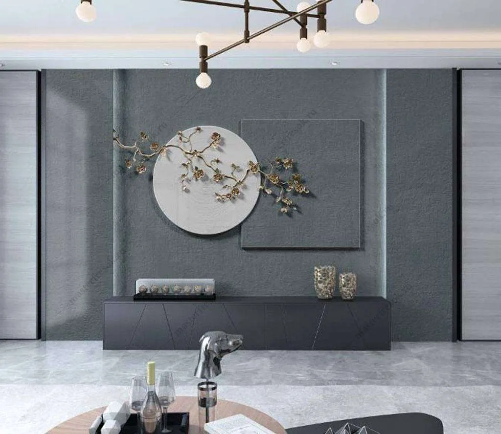 Фотообои в интерьере филигрань веточка  16-074 фото