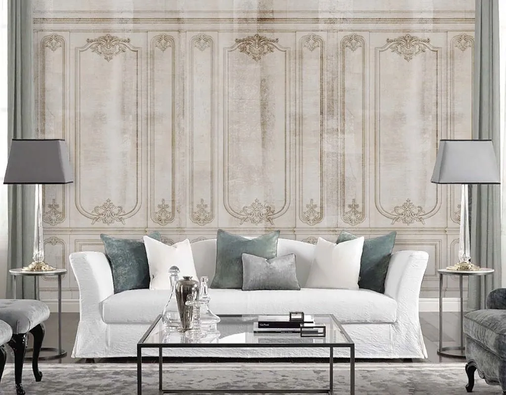 Фотообои в интерьере панели  9-1928 фото