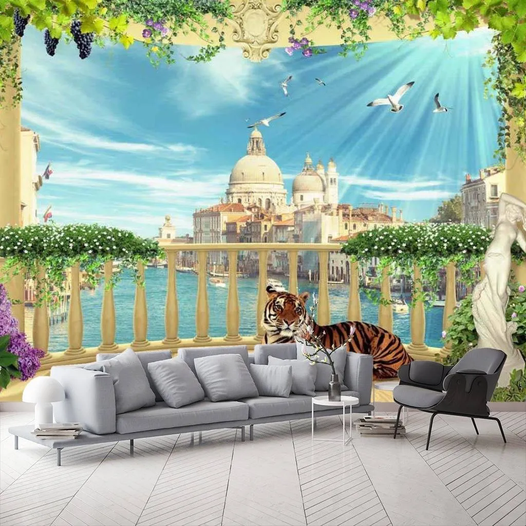 Фотообои Балкон с видом на Венецию  17-0032