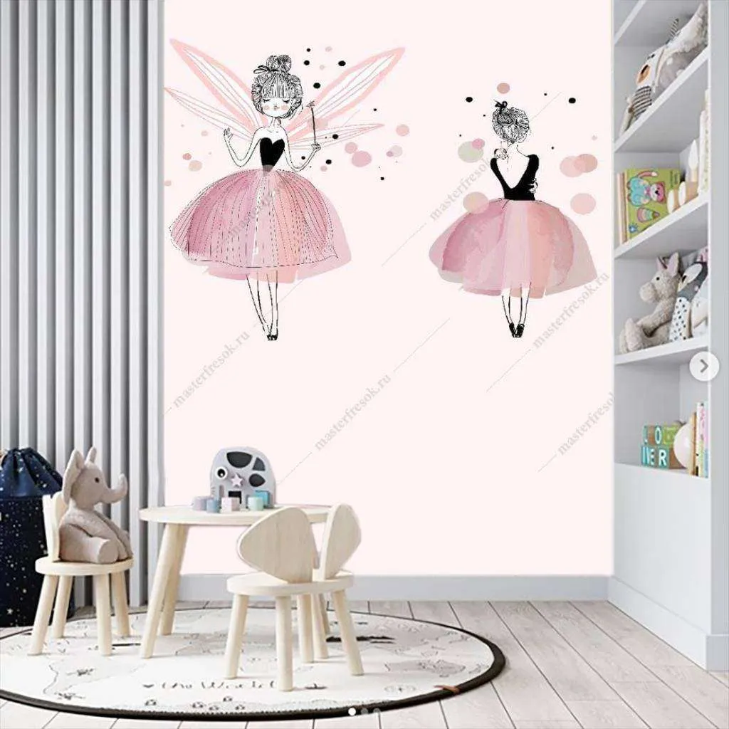 Фотообои в интерьере фея рисунок  14-024 фото