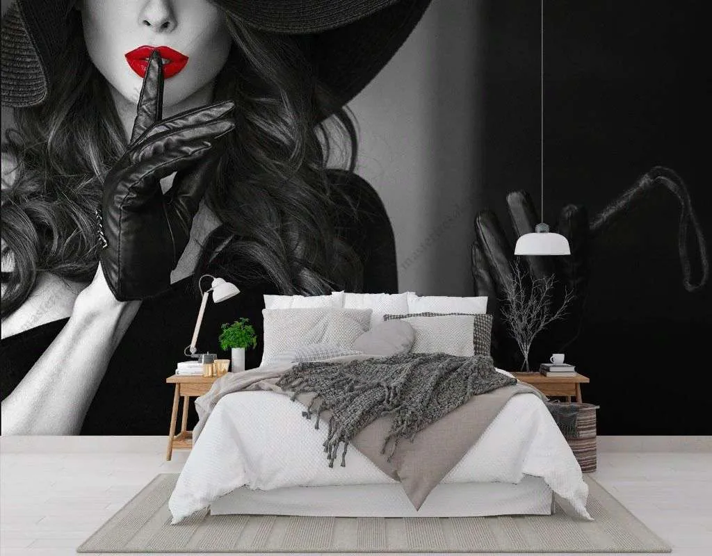 Фотообои в интерьере леди со стеком  9-1765 фото
