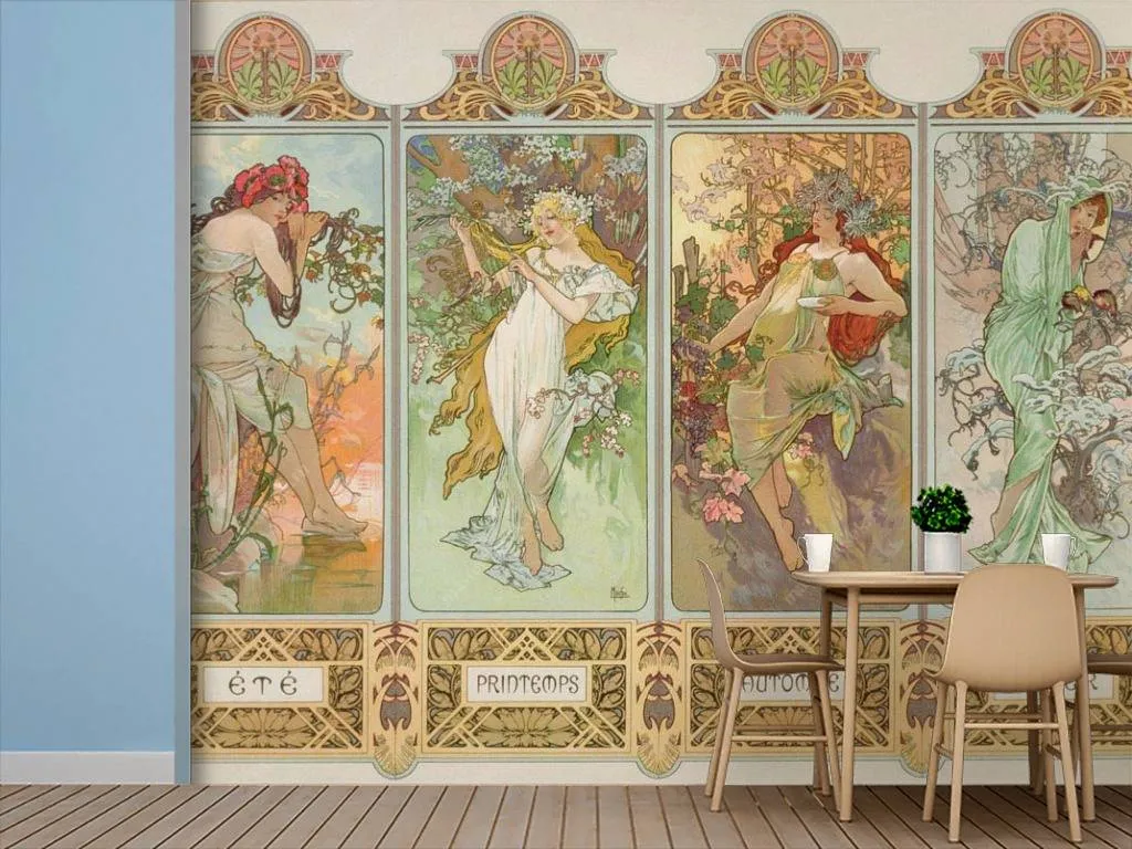 Фотообои Альфонс Мариа Муха – Времена года  8-175