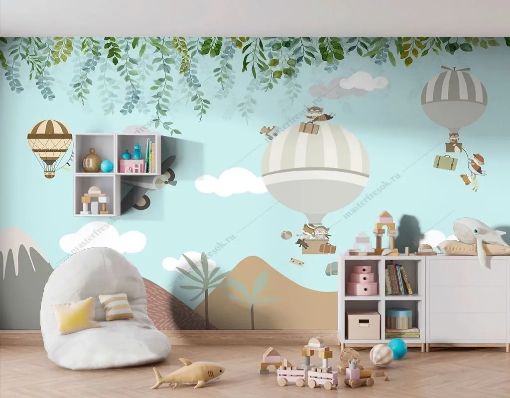 Фотообои Воздушные шары в детскую  14-494