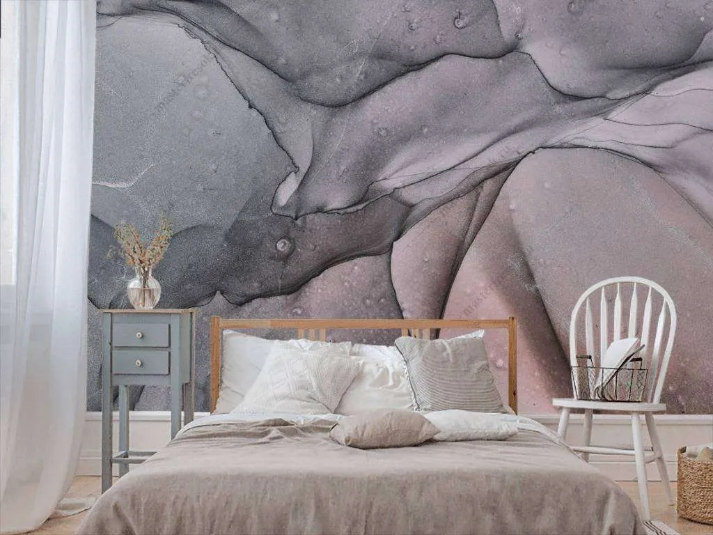 Фотообои в интерьере флюид арт чернила  9-1043 фото