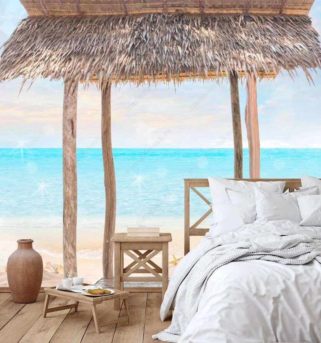Фотообои в интерьере пляж занзибара  13-316 фото