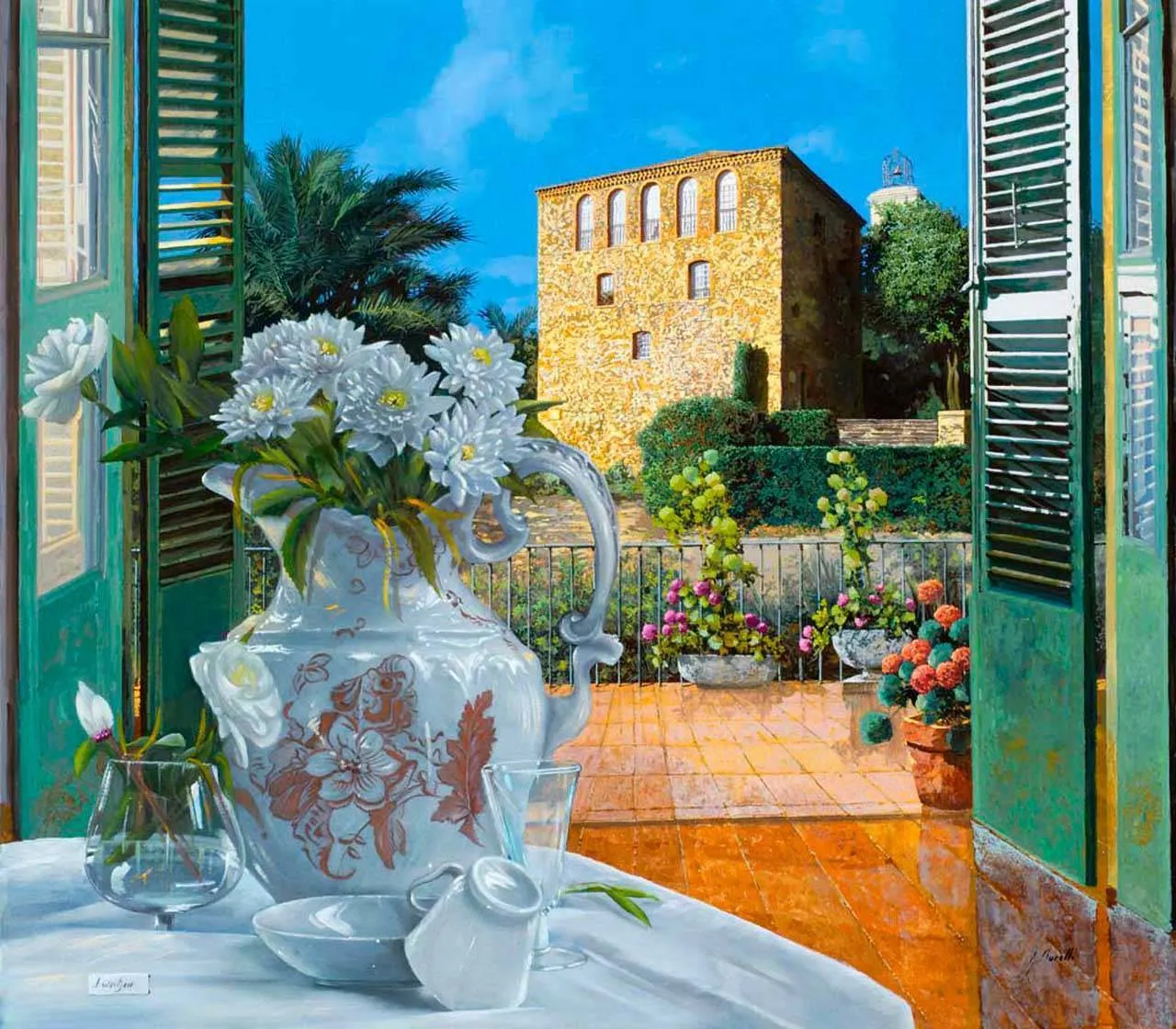 Фотообои в интерьере окно с видом на город  8-146 фото