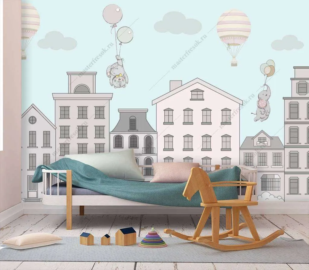 Фотообои С домиками детскими  12-850