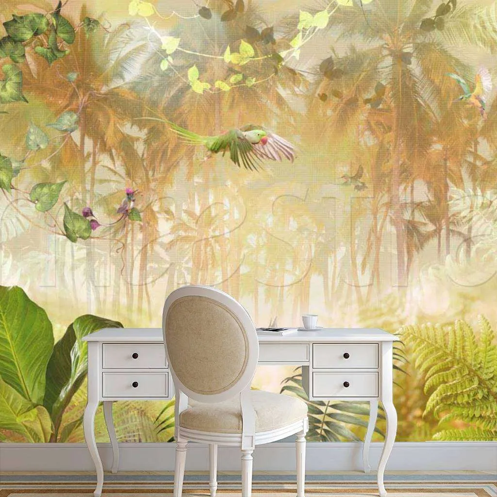 Фотообои Бесшовные обои на стену:  Тропический лес. Артикул: 7-426  