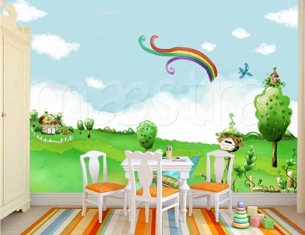 Фотообои Радуга над речкой  12-272