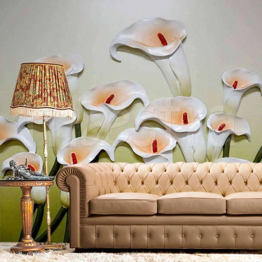 Фотообои Каллы рисунок 3д  9-155