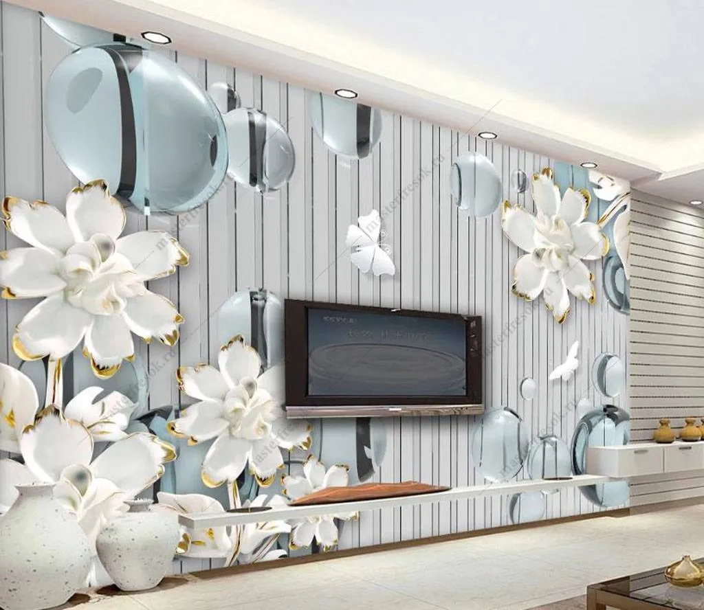 Фотообои Стереоскопические цветы 3д  16-196