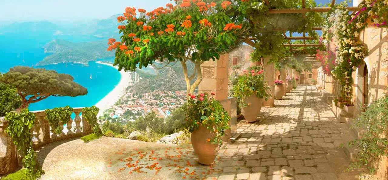 Фотообои в интерьере тенистая аллея  5-062 фото