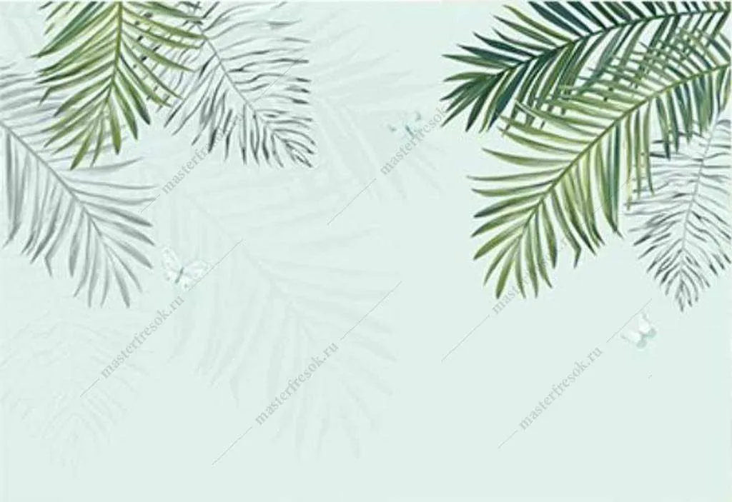 Фотообои в интерьере тропический коктейль  16-164 фото