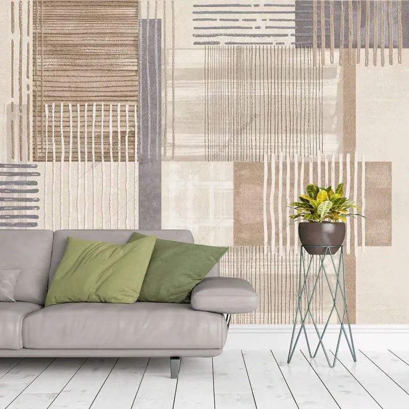 Фотообои в интерьере ковер коричнево-серый    9-1897 фото