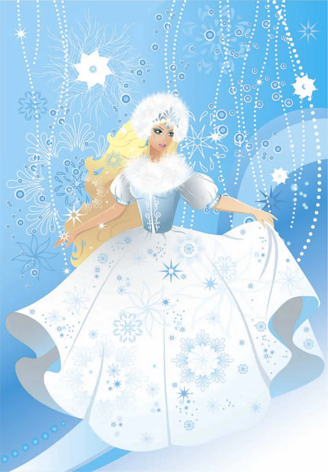 Фотообои в интерьере принцесса в белом  9-166 фото