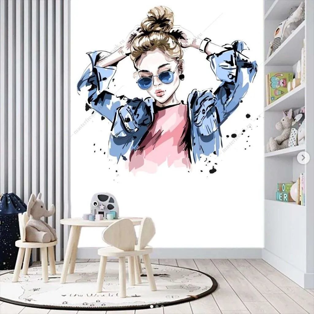 Фотообои Стильная девочка  14-275