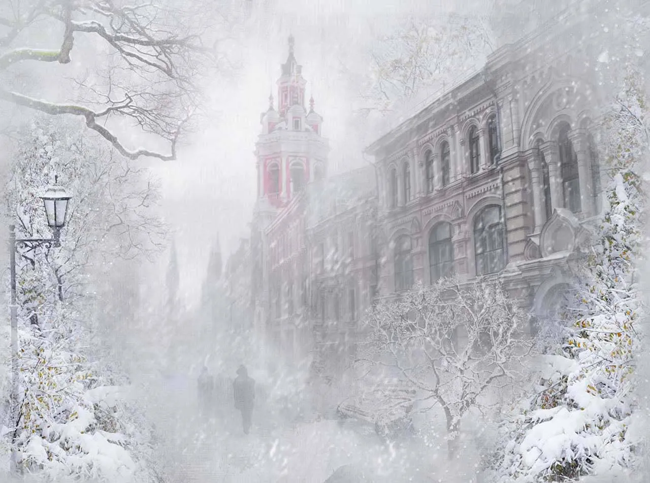 Фотообои в интерьере зимнее утро  13-122 фото