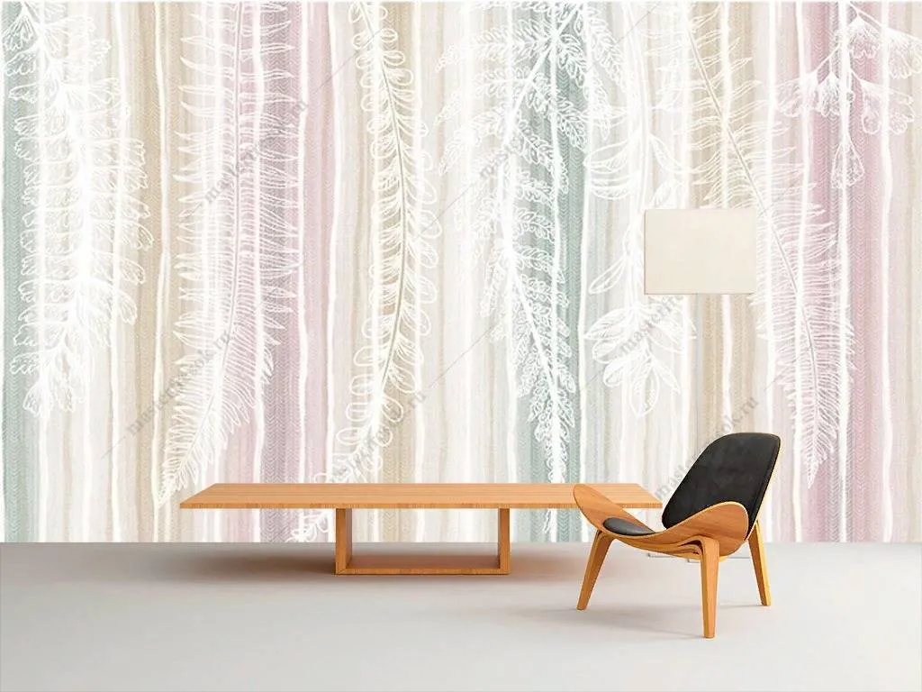 Фотообои в интерьере светлый фон  15-832 фото