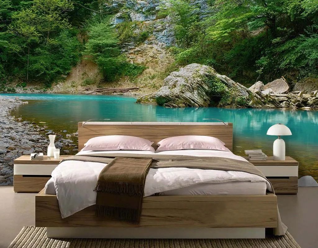 Фотообои в интерьере горная река  9-1968 фото