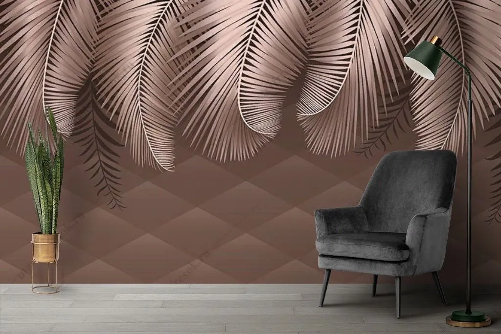 Фотообои Пальмовые ветви свисающие  9-1644