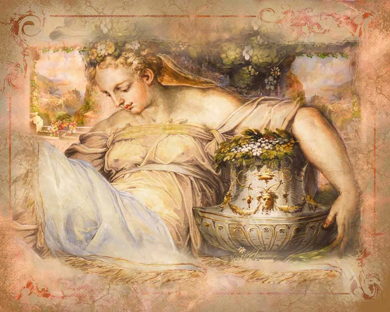 Фотообои в интерьере муза  5-127 фото