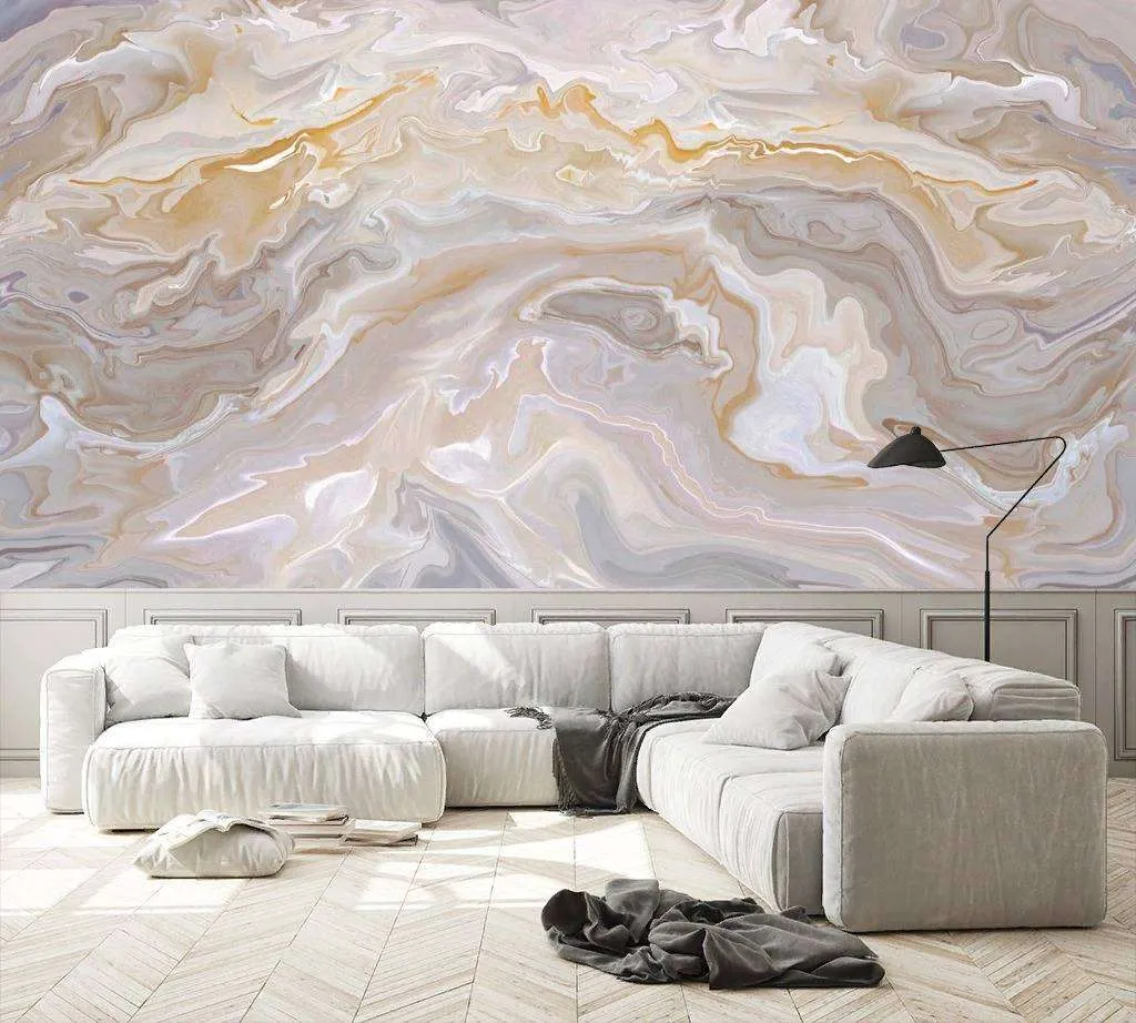 Фотообои в интерьере золотые разводы  13-256 фото