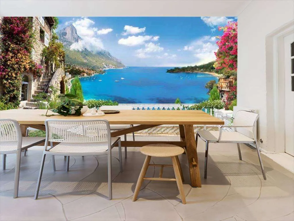 Фотообои в интерьере терраса классика  17-0069 фото