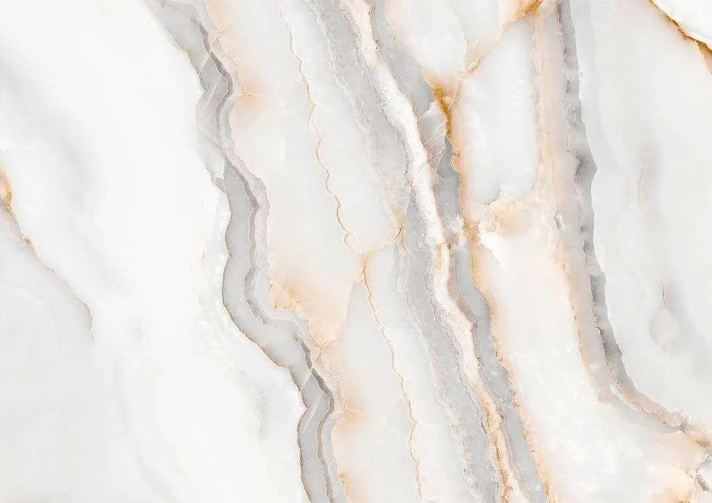 Фотообои в интерьере мрамор белый с золотом  9-2065 фото