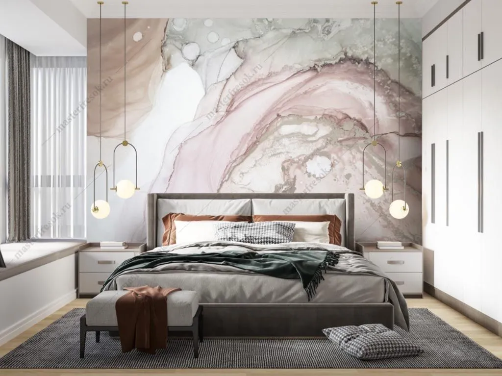 Фотообои Мраморный флюид арт  9-1527