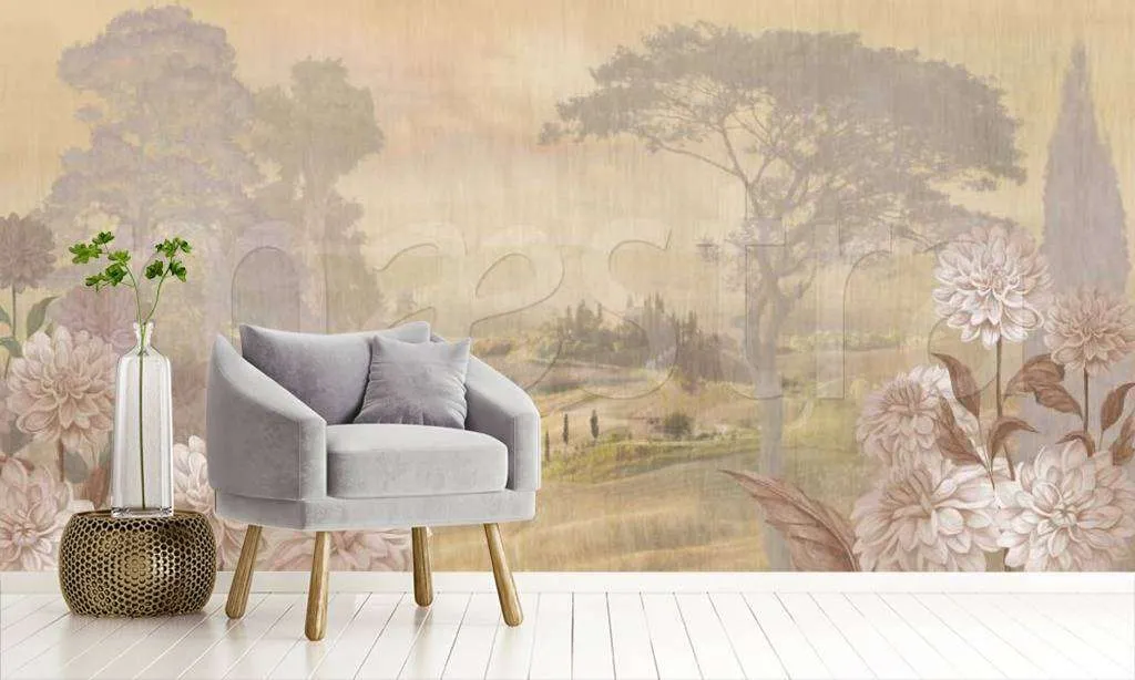 Фотообои Тропинка вдоль полей  7-448